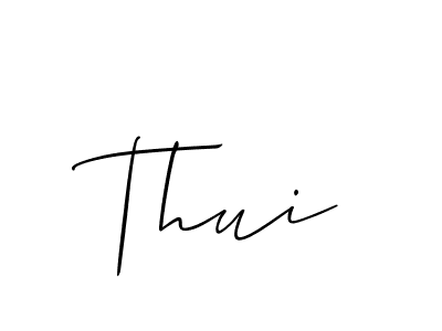 if you are searching for the best signature style for your name Thui. so please give up your signature search. here we have designed multiple signature styles  using Allison_Script. Thui signature style 2 images and pictures png