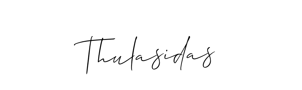 Create a beautiful signature design for name Thulasidas. With this signature (Allison_Script) fonts, you can make a handwritten signature for free. Thulasidas signature style 2 images and pictures png
