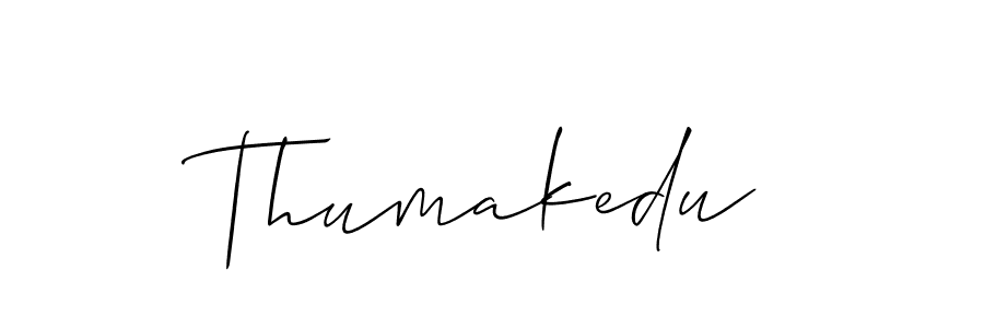 How to Draw Thumakedu signature style? Allison_Script is a latest design signature styles for name Thumakedu. Thumakedu signature style 2 images and pictures png