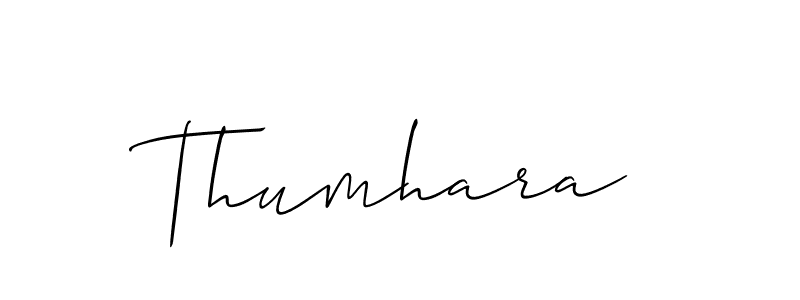 Once you've used our free online signature maker to create your best signature Allison_Script style, it's time to enjoy all of the benefits that Thumhara name signing documents. Thumhara signature style 2 images and pictures png
