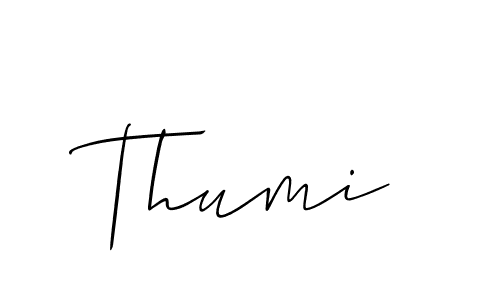 How to Draw Thumi signature style? Allison_Script is a latest design signature styles for name Thumi. Thumi signature style 2 images and pictures png