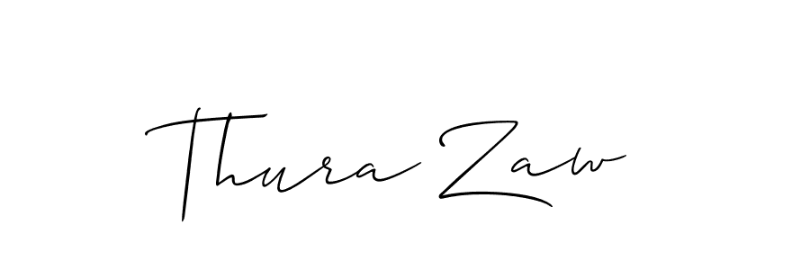 Create a beautiful signature design for name Thura Zaw. With this signature (Allison_Script) fonts, you can make a handwritten signature for free. Thura Zaw signature style 2 images and pictures png