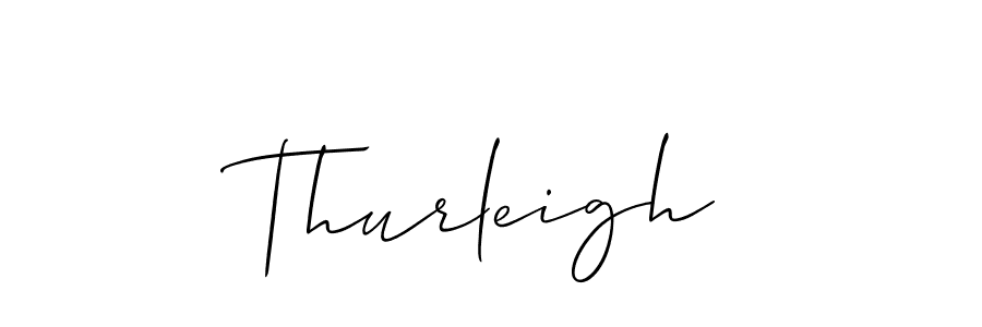 Thurleigh stylish signature style. Best Handwritten Sign (Allison_Script) for my name. Handwritten Signature Collection Ideas for my name Thurleigh. Thurleigh signature style 2 images and pictures png