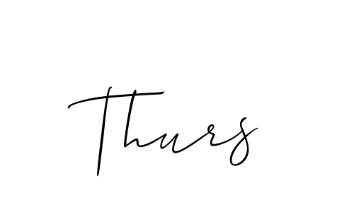Also we have Thurs name is the best signature style. Create professional handwritten signature collection using Allison_Script autograph style. Thurs signature style 2 images and pictures png