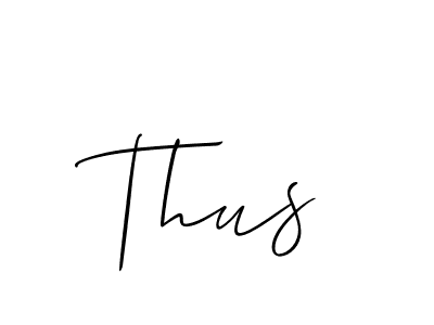 How to make Thus name signature. Use Allison_Script style for creating short signs online. This is the latest handwritten sign. Thus signature style 2 images and pictures png