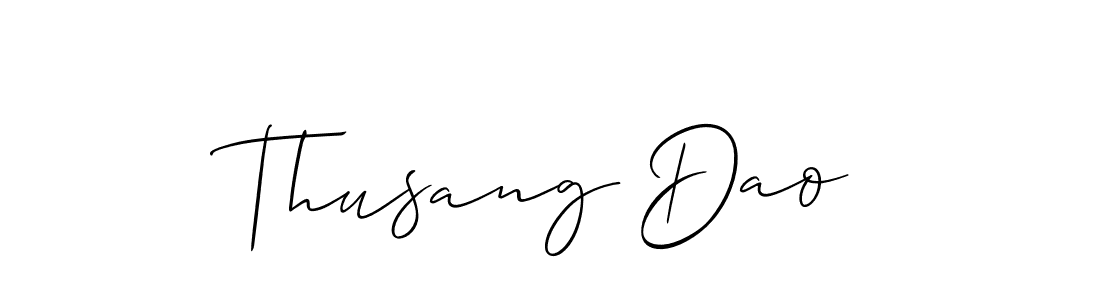 Also we have Thusang Dao name is the best signature style. Create professional handwritten signature collection using Allison_Script autograph style. Thusang Dao signature style 2 images and pictures png