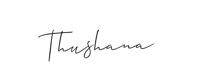 Make a beautiful signature design for name Thushana. Use this online signature maker to create a handwritten signature for free. Thushana signature style 2 images and pictures png