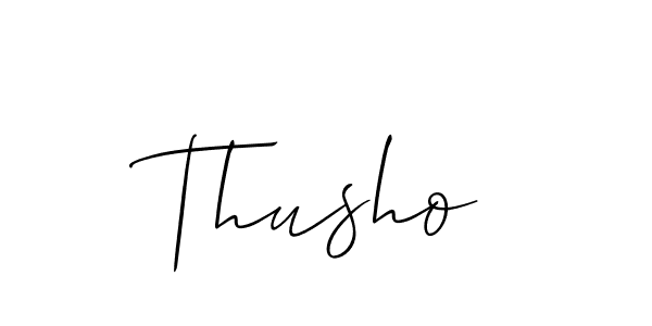 Allison_Script is a professional signature style that is perfect for those who want to add a touch of class to their signature. It is also a great choice for those who want to make their signature more unique. Get Thusho name to fancy signature for free. Thusho signature style 2 images and pictures png