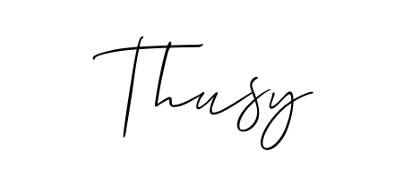 Personalize your online presence with Thusy signature rendered in elegant Allison_Script font. Great for website footers and blogs. Thusy signature style 2 images and pictures png