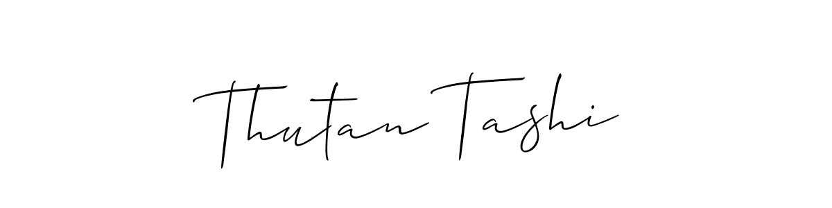 Make a short Thutan Tashi signature style. Manage your documents anywhere anytime using Allison_Script. Create and add eSignatures, submit forms, share and send files easily. Thutan Tashi signature style 2 images and pictures png