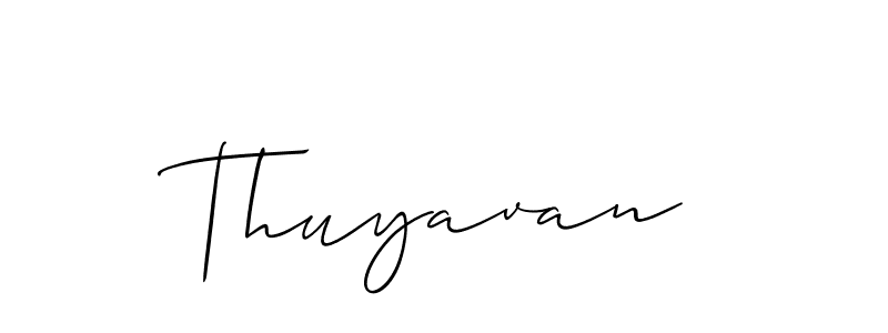 Make a beautiful signature design for name Thuyavan. Use this online signature maker to create a handwritten signature for free. Thuyavan signature style 2 images and pictures png