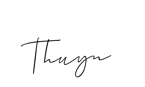 You should practise on your own different ways (Allison_Script) to write your name (Thuyn) in signature. don't let someone else do it for you. Thuyn signature style 2 images and pictures png