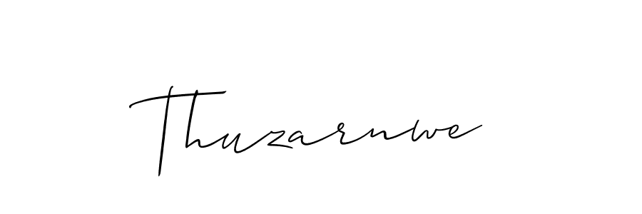 Create a beautiful signature design for name Thuzarnwe. With this signature (Allison_Script) fonts, you can make a handwritten signature for free. Thuzarnwe signature style 2 images and pictures png