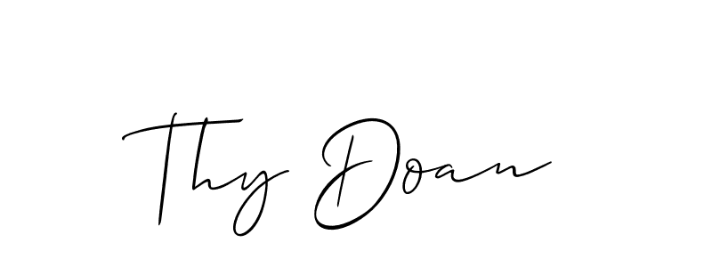 How to make Thy Doan signature? Allison_Script is a professional autograph style. Create handwritten signature for Thy Doan name. Thy Doan signature style 2 images and pictures png