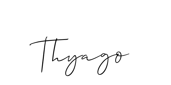 Create a beautiful signature design for name Thyago. With this signature (Allison_Script) fonts, you can make a handwritten signature for free. Thyago signature style 2 images and pictures png
