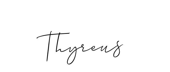 The best way (Allison_Script) to make a short signature is to pick only two or three words in your name. The name Thyreus include a total of six letters. For converting this name. Thyreus signature style 2 images and pictures png