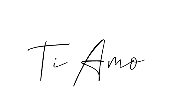 if you are searching for the best signature style for your name Ti Amo. so please give up your signature search. here we have designed multiple signature styles  using Allison_Script. Ti Amo signature style 2 images and pictures png