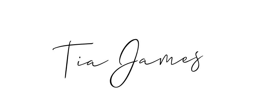 Also we have Tia James name is the best signature style. Create professional handwritten signature collection using Allison_Script autograph style. Tia James signature style 2 images and pictures png