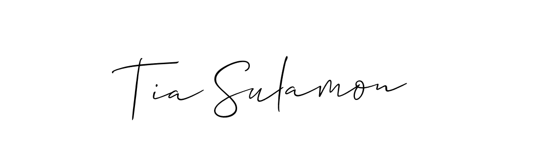 Best and Professional Signature Style for Tia Sulamon. Allison_Script Best Signature Style Collection. Tia Sulamon signature style 2 images and pictures png