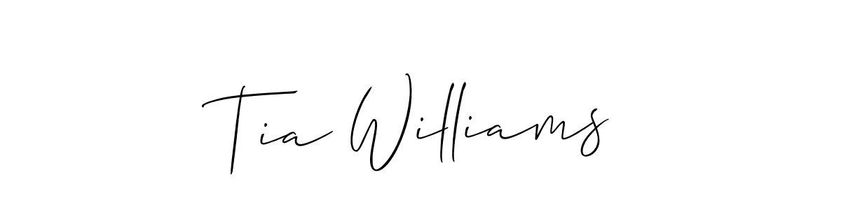 Make a beautiful signature design for name Tia Williams. Use this online signature maker to create a handwritten signature for free. Tia Williams signature style 2 images and pictures png