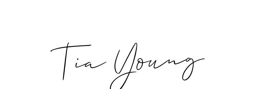 if you are searching for the best signature style for your name Tia Young. so please give up your signature search. here we have designed multiple signature styles  using Allison_Script. Tia Young signature style 2 images and pictures png