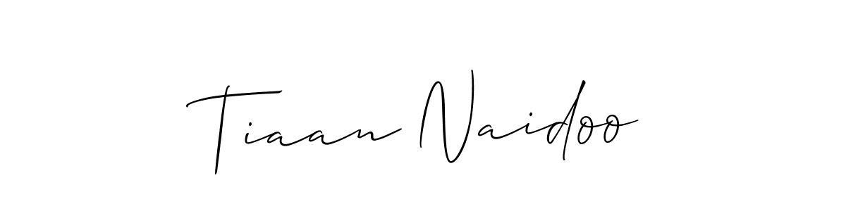 Tiaan Naidoo stylish signature style. Best Handwritten Sign (Allison_Script) for my name. Handwritten Signature Collection Ideas for my name Tiaan Naidoo. Tiaan Naidoo signature style 2 images and pictures png