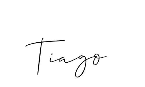 The best way (Allison_Script) to make a short signature is to pick only two or three words in your name. The name Tiago include a total of six letters. For converting this name. Tiago signature style 2 images and pictures png