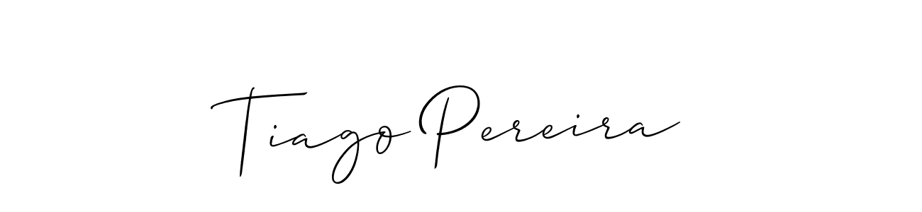 Tiago Pereira stylish signature style. Best Handwritten Sign (Allison_Script) for my name. Handwritten Signature Collection Ideas for my name Tiago Pereira. Tiago Pereira signature style 2 images and pictures png