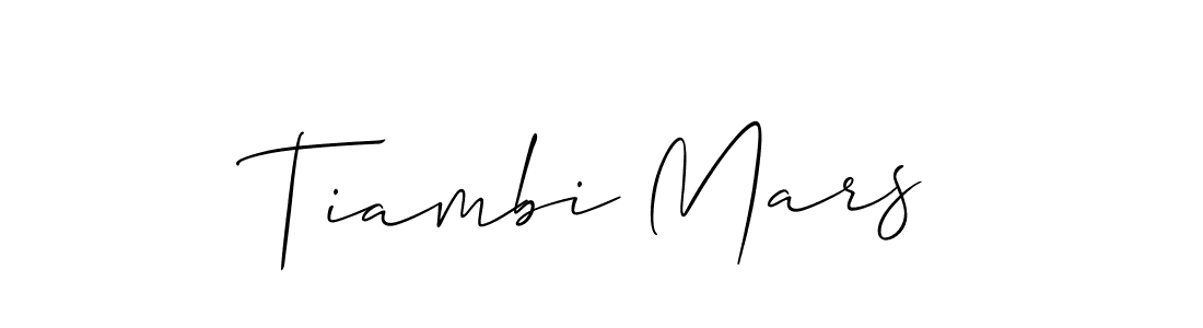 Once you've used our free online signature maker to create your best signature Allison_Script style, it's time to enjoy all of the benefits that Tiambi Mars name signing documents. Tiambi Mars signature style 2 images and pictures png