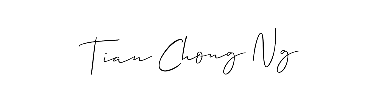 Make a beautiful signature design for name Tian Chong Ng. Use this online signature maker to create a handwritten signature for free. Tian Chong Ng signature style 2 images and pictures png