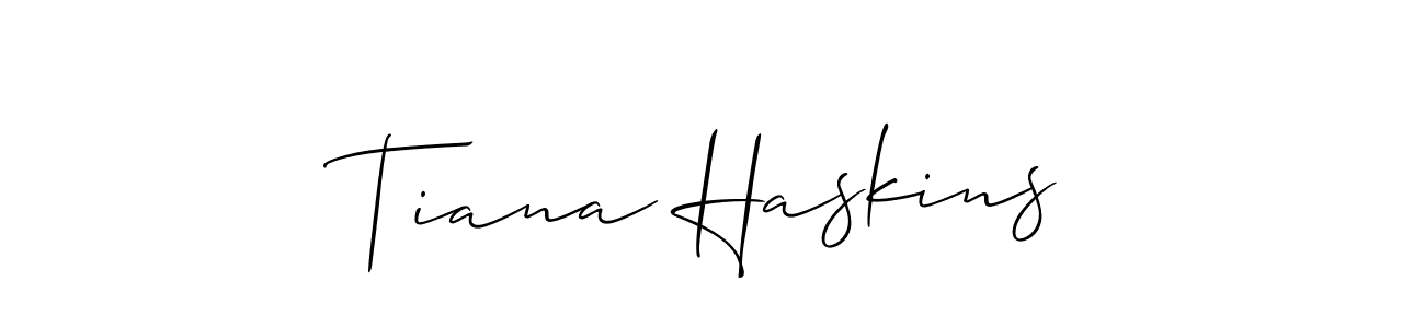 You can use this online signature creator to create a handwritten signature for the name Tiana Haskins. This is the best online autograph maker. Tiana Haskins signature style 2 images and pictures png