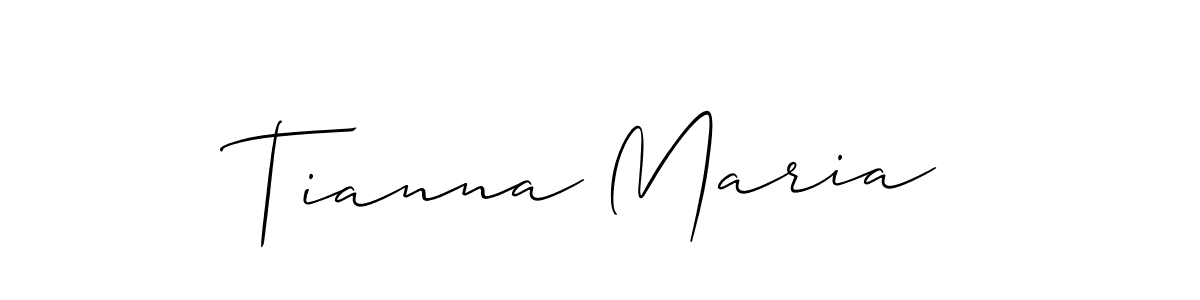 Also You can easily find your signature by using the search form. We will create Tianna Maria name handwritten signature images for you free of cost using Allison_Script sign style. Tianna Maria signature style 2 images and pictures png