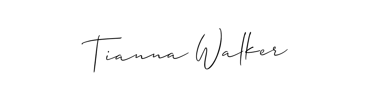 Allison_Script is a professional signature style that is perfect for those who want to add a touch of class to their signature. It is also a great choice for those who want to make their signature more unique. Get Tianna Walker name to fancy signature for free. Tianna Walker signature style 2 images and pictures png