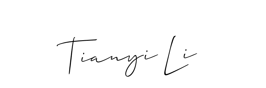 if you are searching for the best signature style for your name Tianyi Li. so please give up your signature search. here we have designed multiple signature styles  using Allison_Script. Tianyi Li signature style 2 images and pictures png