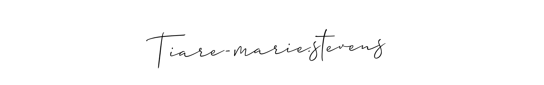 How to make Tiare-marie.stevens signature? Allison_Script is a professional autograph style. Create handwritten signature for Tiare-marie.stevens name. Tiare-marie.stevens signature style 2 images and pictures png