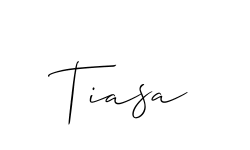 Make a short Tiasa signature style. Manage your documents anywhere anytime using Allison_Script. Create and add eSignatures, submit forms, share and send files easily. Tiasa signature style 2 images and pictures png
