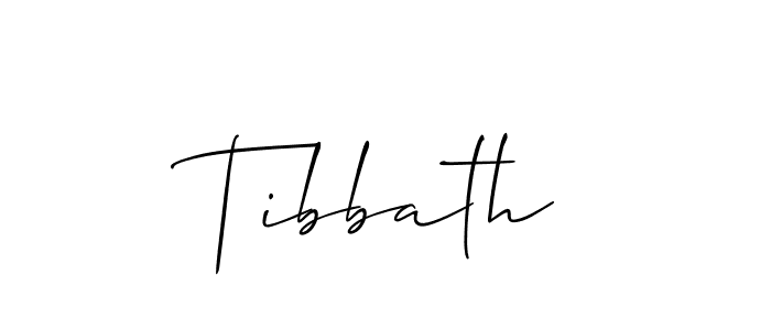 Best and Professional Signature Style for Tibbath. Allison_Script Best Signature Style Collection. Tibbath signature style 2 images and pictures png