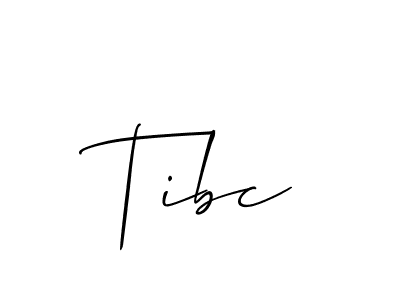 The best way (Allison_Script) to make a short signature is to pick only two or three words in your name. The name Tibc include a total of six letters. For converting this name. Tibc signature style 2 images and pictures png