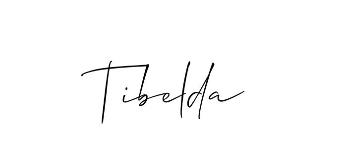 Tibelda stylish signature style. Best Handwritten Sign (Allison_Script) for my name. Handwritten Signature Collection Ideas for my name Tibelda. Tibelda signature style 2 images and pictures png