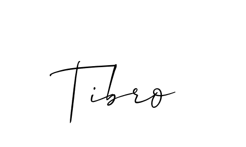 Also we have Tibro name is the best signature style. Create professional handwritten signature collection using Allison_Script autograph style. Tibro signature style 2 images and pictures png