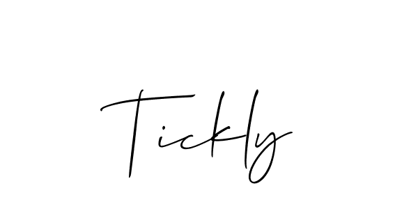 Also we have Tickly name is the best signature style. Create professional handwritten signature collection using Allison_Script autograph style. Tickly signature style 2 images and pictures png
