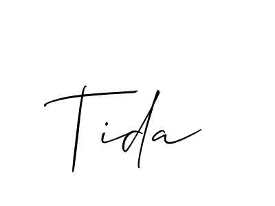 Similarly Allison_Script is the best handwritten signature design. Signature creator online .You can use it as an online autograph creator for name Tida. Tida signature style 2 images and pictures png