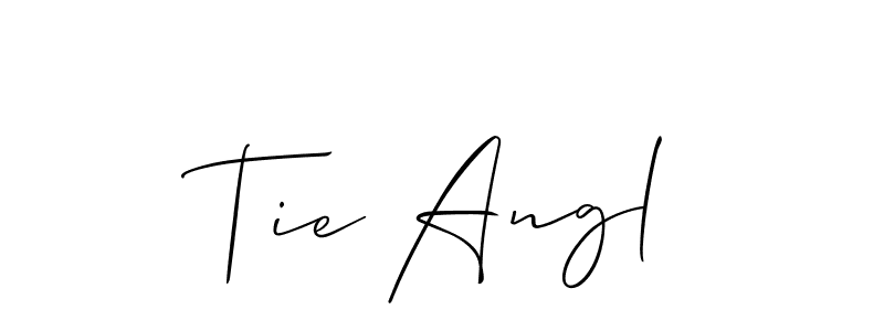 Allison_Script is a professional signature style that is perfect for those who want to add a touch of class to their signature. It is also a great choice for those who want to make their signature more unique. Get Tie Angl name to fancy signature for free. Tie Angl signature style 2 images and pictures png