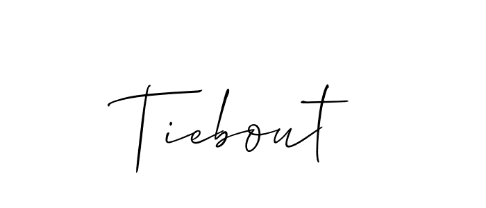 Create a beautiful signature design for name Tiebout. With this signature (Allison_Script) fonts, you can make a handwritten signature for free. Tiebout signature style 2 images and pictures png