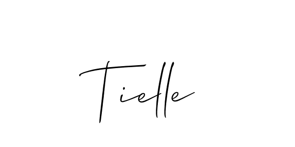 Tielle stylish signature style. Best Handwritten Sign (Allison_Script) for my name. Handwritten Signature Collection Ideas for my name Tielle. Tielle signature style 2 images and pictures png