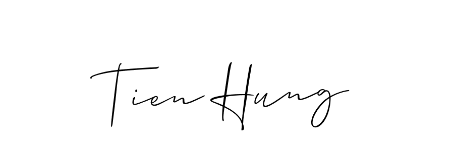 Make a beautiful signature design for name Tien Hung. Use this online signature maker to create a handwritten signature for free. Tien Hung signature style 2 images and pictures png