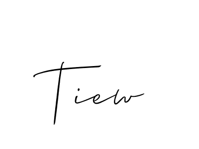 Tiew stylish signature style. Best Handwritten Sign (Allison_Script) for my name. Handwritten Signature Collection Ideas for my name Tiew. Tiew signature style 2 images and pictures png