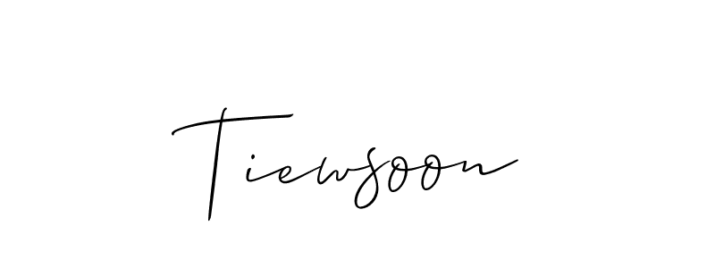 Make a short Tiewsoon signature style. Manage your documents anywhere anytime using Allison_Script. Create and add eSignatures, submit forms, share and send files easily. Tiewsoon signature style 2 images and pictures png