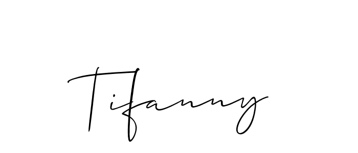 The best way (Allison_Script) to make a short signature is to pick only two or three words in your name. The name Tifanny include a total of six letters. For converting this name. Tifanny signature style 2 images and pictures png