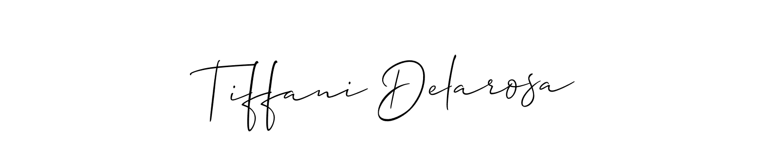Similarly Allison_Script is the best handwritten signature design. Signature creator online .You can use it as an online autograph creator for name Tiffani Delarosa. Tiffani Delarosa signature style 2 images and pictures png